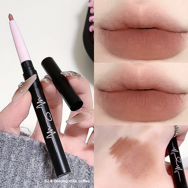 One-piece lip liner to create a full and three-dimensional lip shape