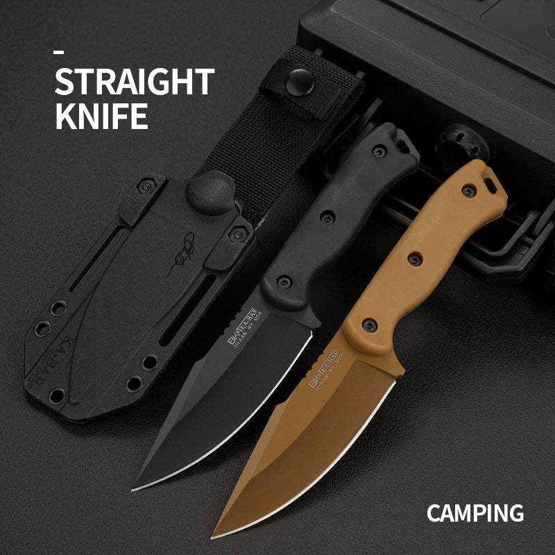 Portable Straight Edge Survival Knife