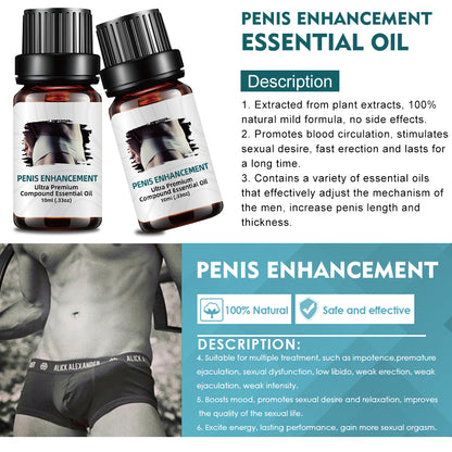 Men's private area massage oil
