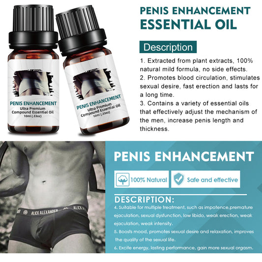 Men's private area massage oil