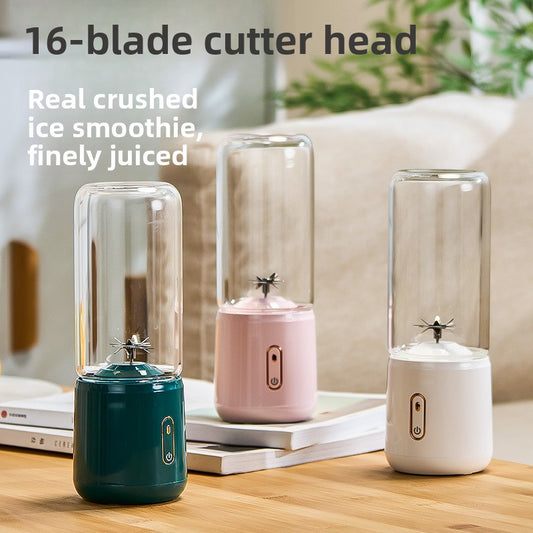 Portable Rechargeable Blender with Glass Cup