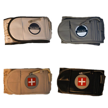Inflatable lumbar support belt