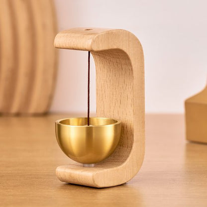Magnetic Wooden Doorbell with Wind Chime