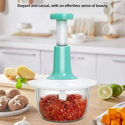 Manual multi-functional vegetable shredder
