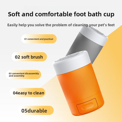 Automatic Pet Paw Cleaning Cup with Soft Bristles