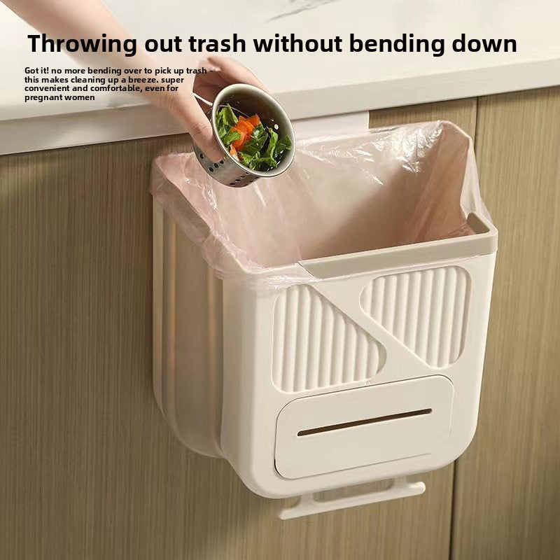No-drill kitchen trash can