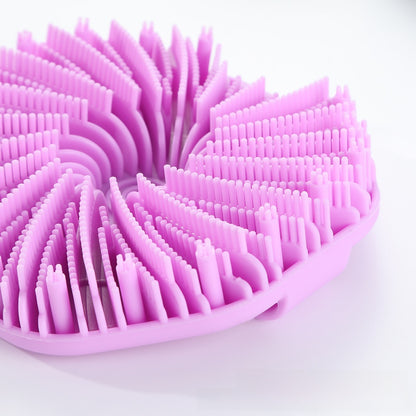 Silicone Hexagonal Bath Brush with Hanging Hook