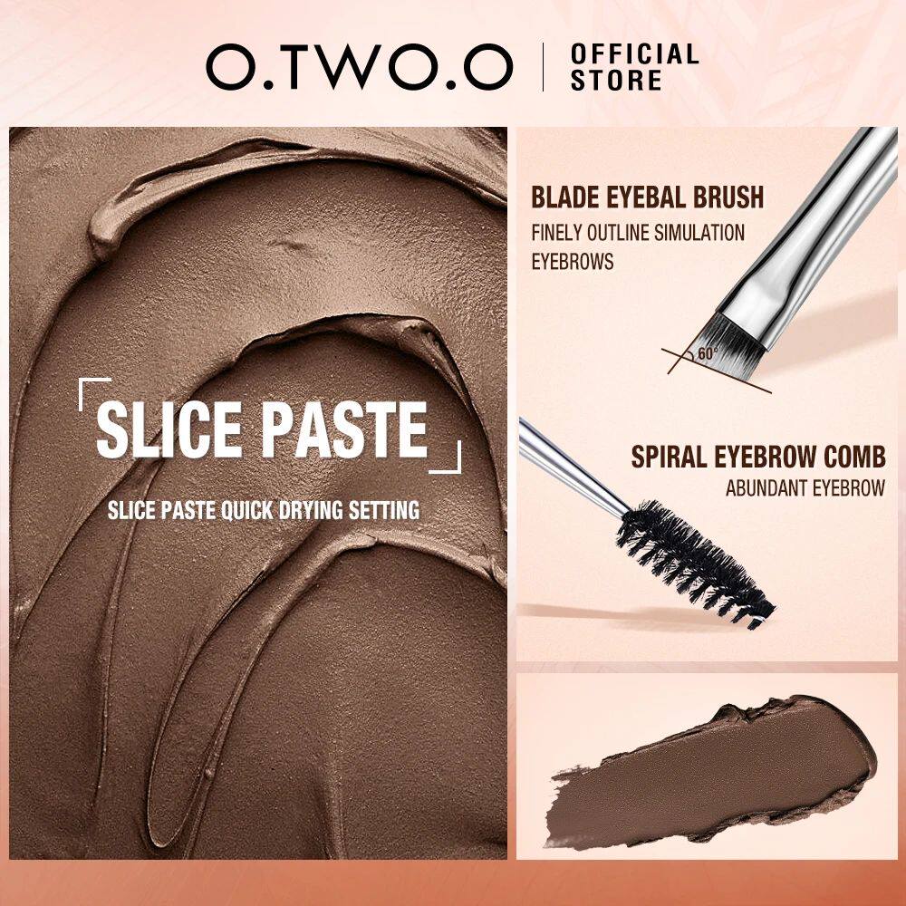 Eyebrow Pomade Gel Wax 2-in-1 Waterproof