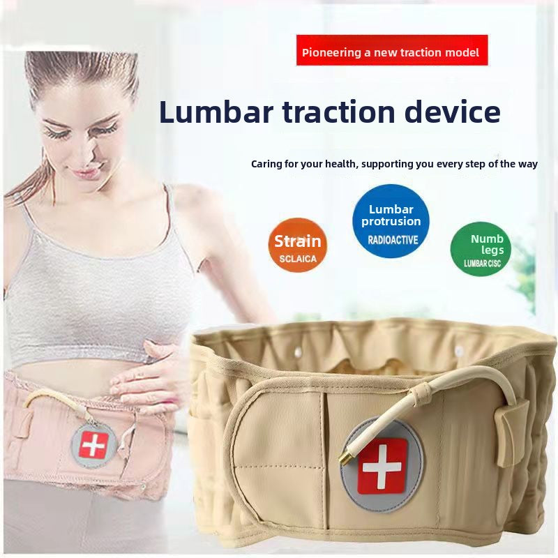 Adjustable Inflatable Lumbar Support Belt