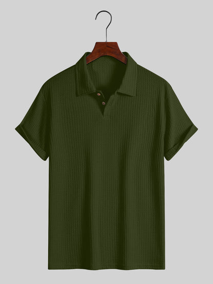 Knitted polo fir