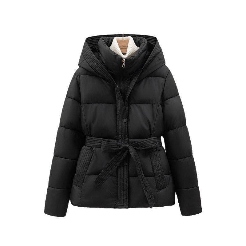 Short, form-fitting and warm coat
