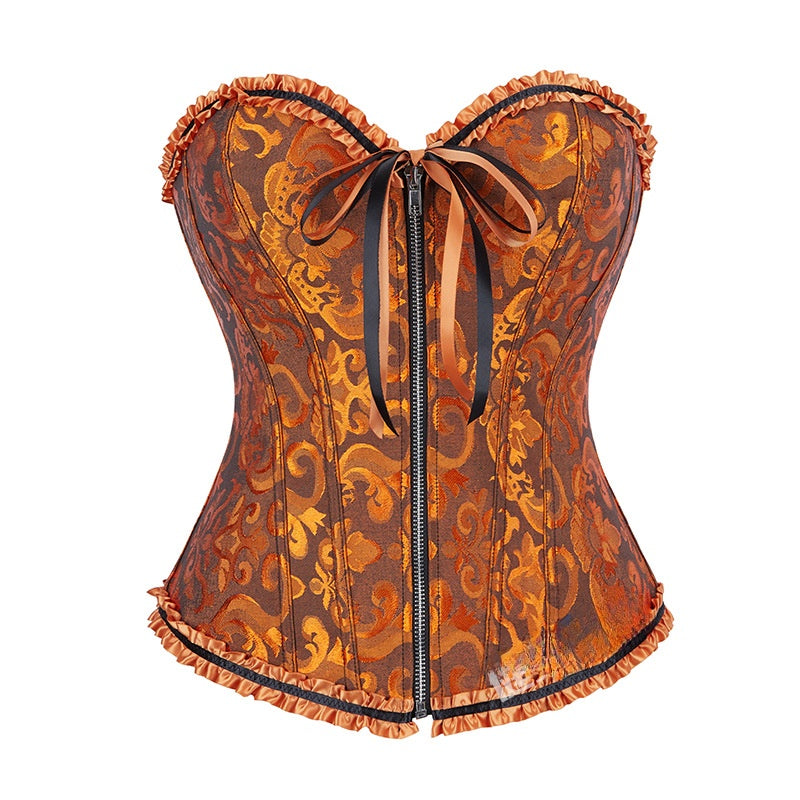 Zipper shaping garment