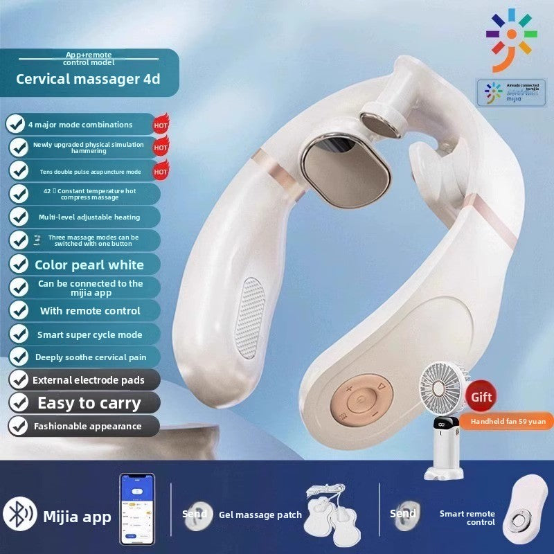 Multifunctional Cervical Massager with Heat and Voice Control