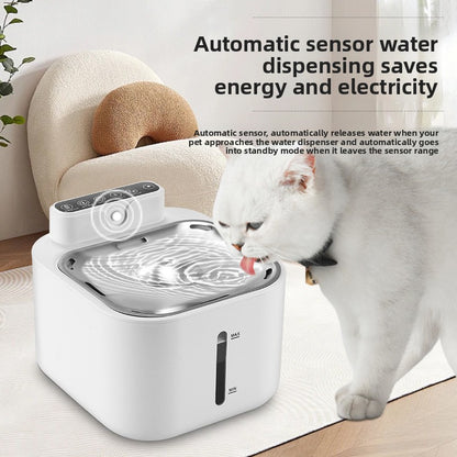 Silent cat and dog drinker