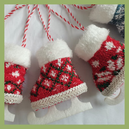 Christmas Skates Decorative Pendant
