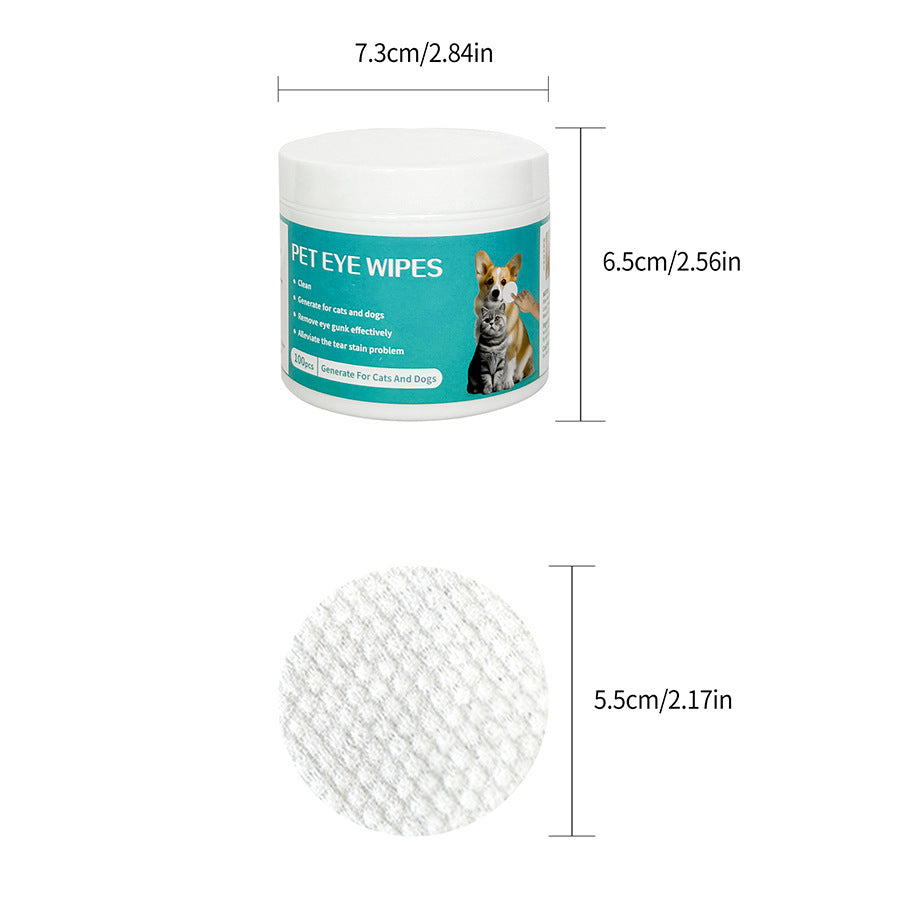 Pet Eye Tear Stain Cleaning Wipes