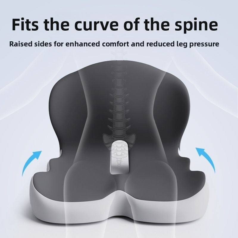 Memory foam one-piece seat cushion