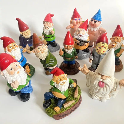 Cartoon Resin Dwarf Figurine for Garden Decoration