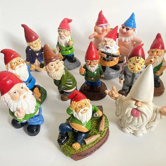 Cartoon Resin Dwarf Figurine for Garden Decoration