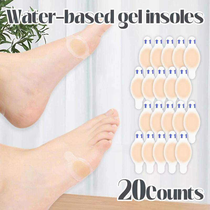 20 Counts Hydrocolloid Blister Bandages for Feet, Heel Prevention & Recovery Pads That Cushion Skin from Pressure