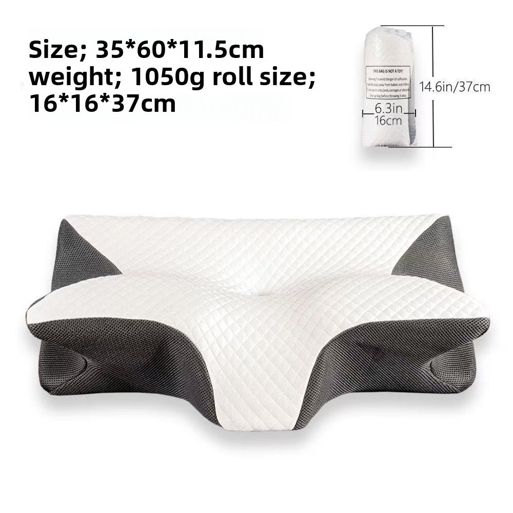 Butterfly-shaped pillow for neck support