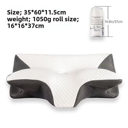 Butterfly-shaped pillow for neck support
