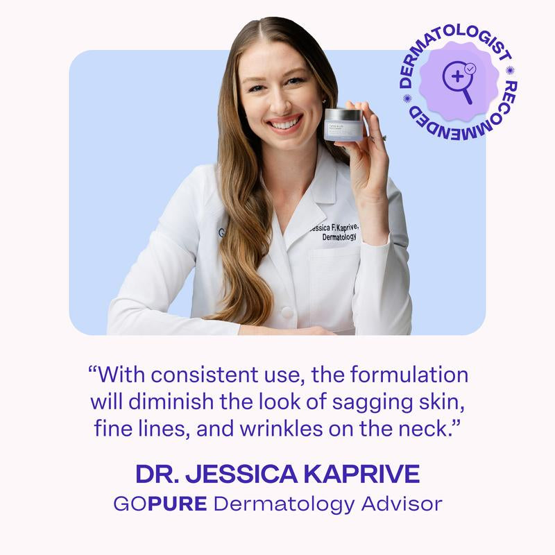 GOPURE Neck Cream Tighten & Lift Firming Cream for Crepey Skin