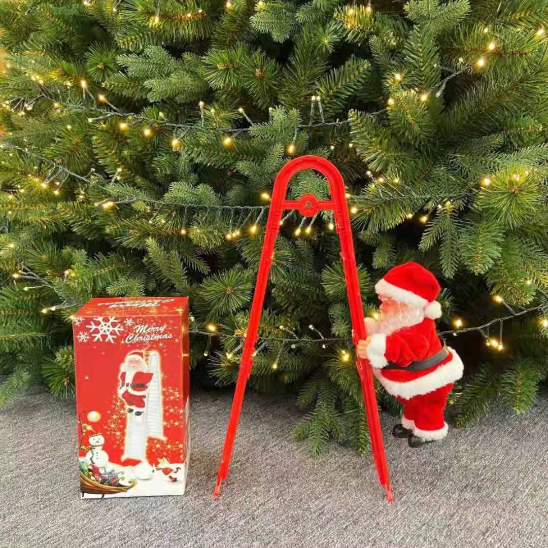 Christmas Decoration Electric Ladder Santa