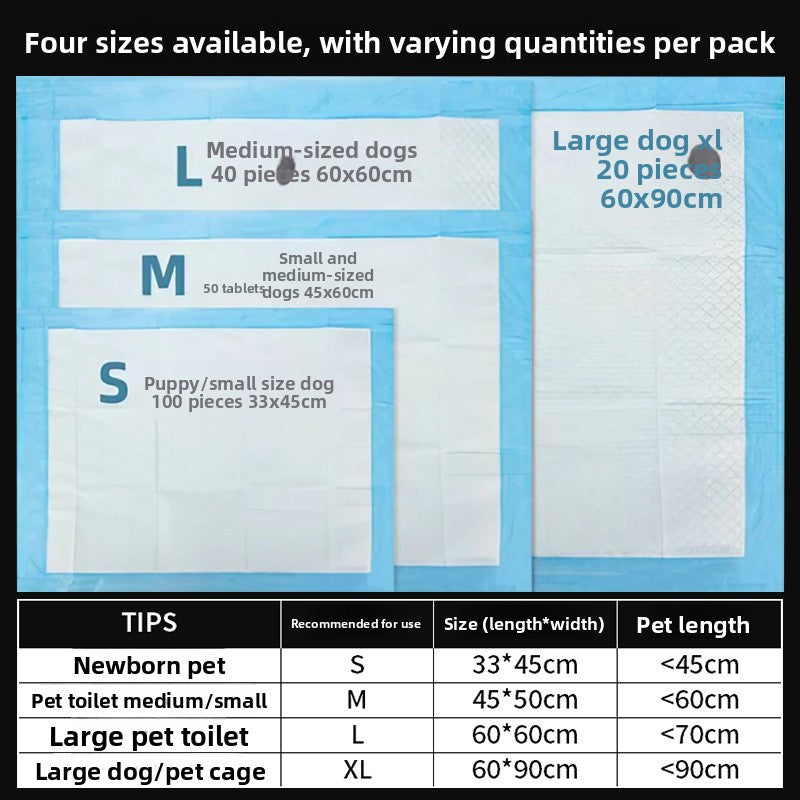 Bamboo Charcoal Absorbent Disposable Pet Diaper Pads
