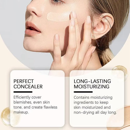 4-In-1 Foundation Liquid Makeup 4 in 1 Foundation Light Spectrum Sunscreen Serum Liquid Hydrating Full Coverage Concealer SPF 50