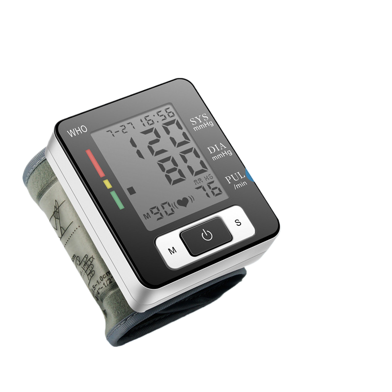 Wrist electronic blood pressure monitor