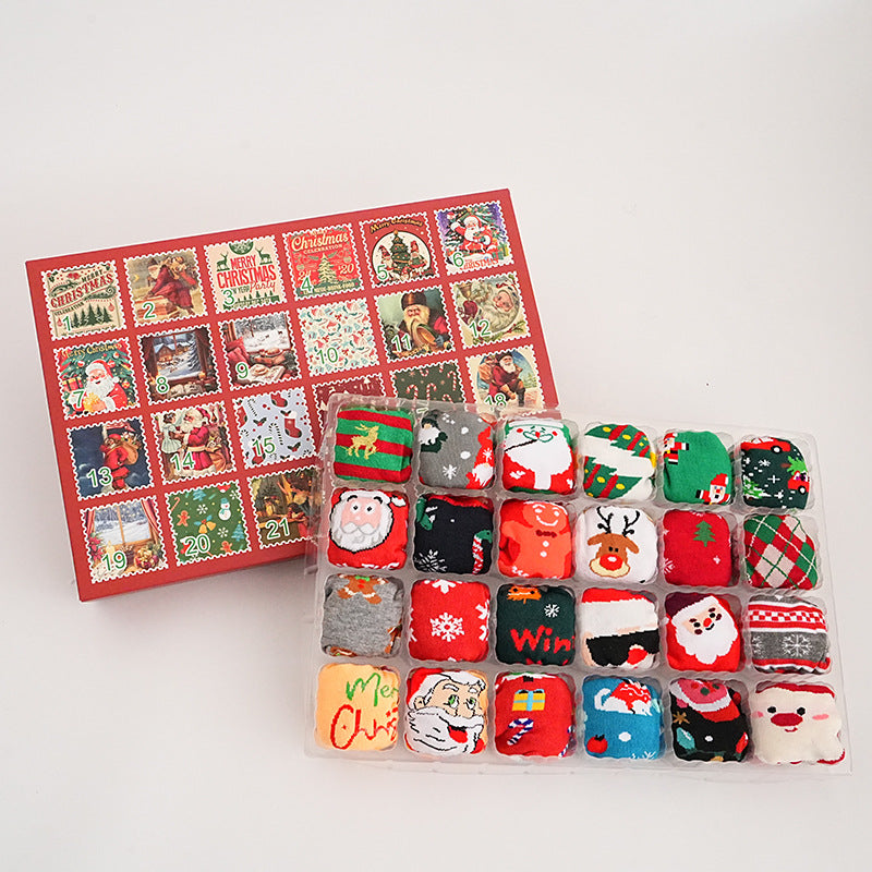 In-Stock New Large-Size Christmas Socks, Popular on European and American Cross-Border E-Commerce Platforms Like Amazon, Creative and Novel Socks, Christmas Gift Socks