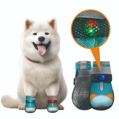 Glowing Colorful Breathable Dog Shoes