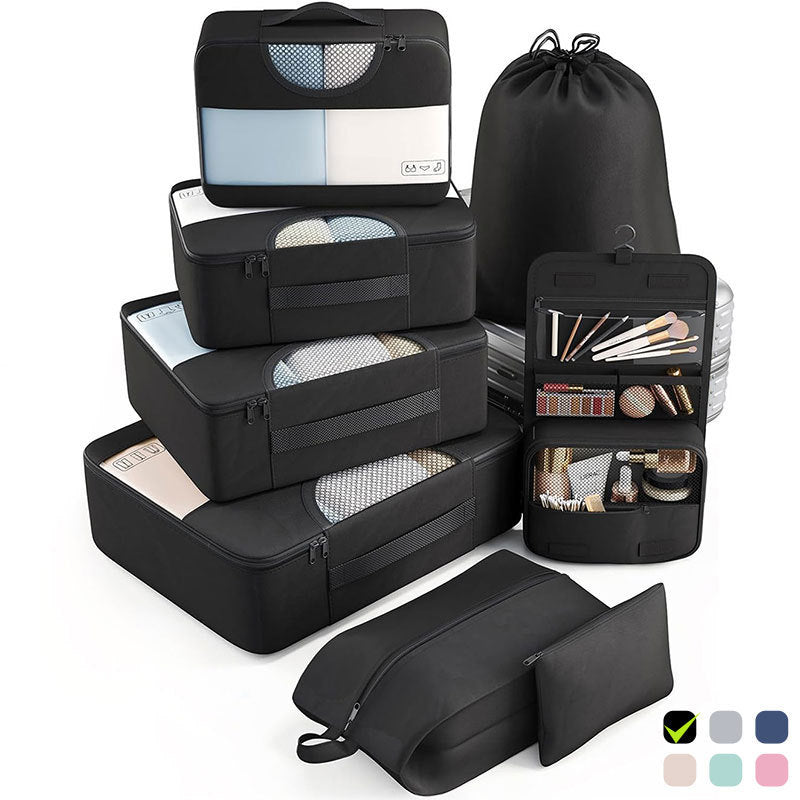 8-piece travel storage bag set