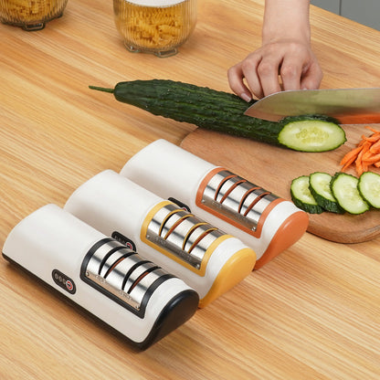 Electric Knife Sharpener with Diamond Grinding Wheel