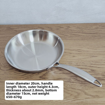 Triple Layer Stainless Steel Frying Pan