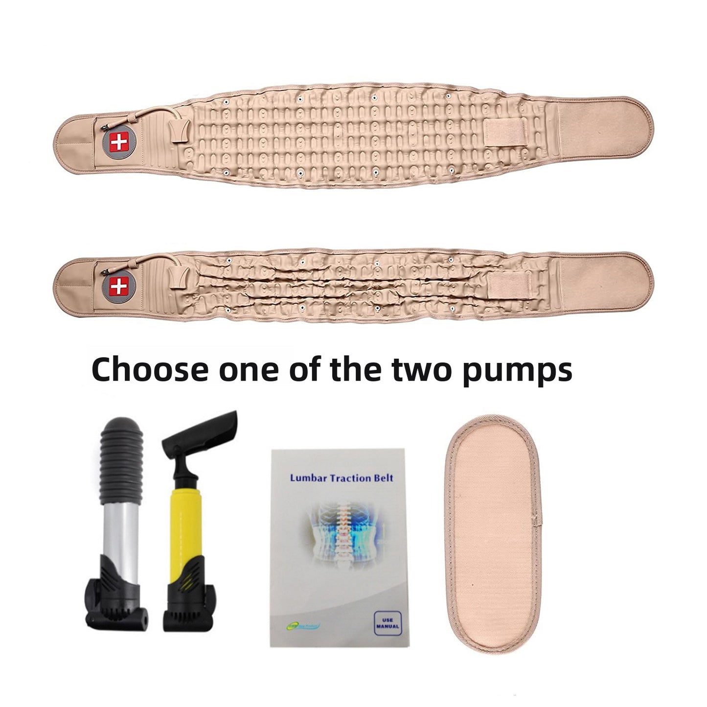 Adjustable Inflatable Lumbar Support Belt