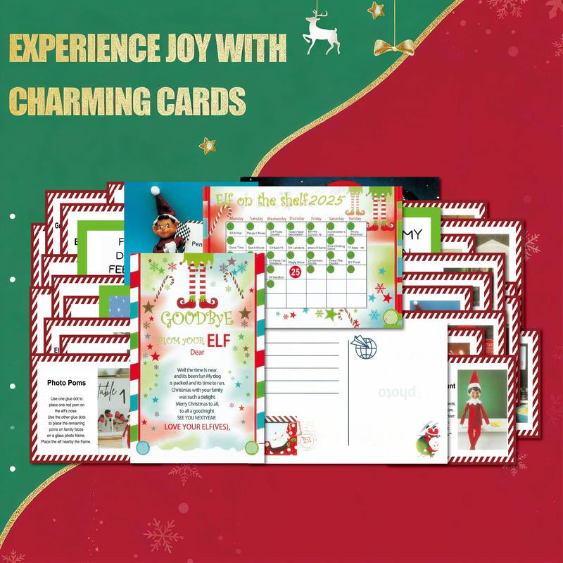 2025 Magical Christmas Elf Kit: Countdown to Christmas with 24 Days of Enchanting Elf Adventures & Decorations