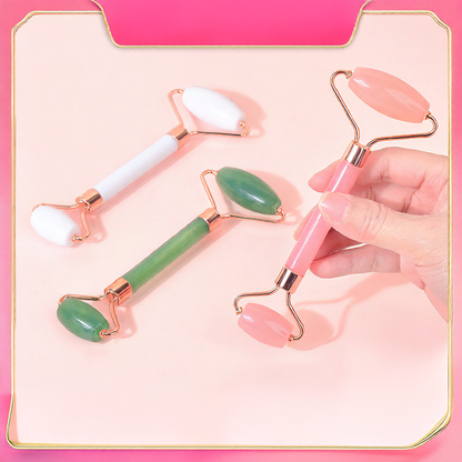 Double-head roller facial massager