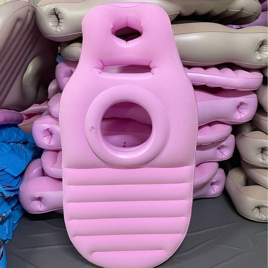 Inflatable maternity pad for prone sleeping mattress