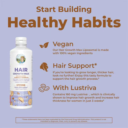 Head hair growth potent lipidosome biotin tablets