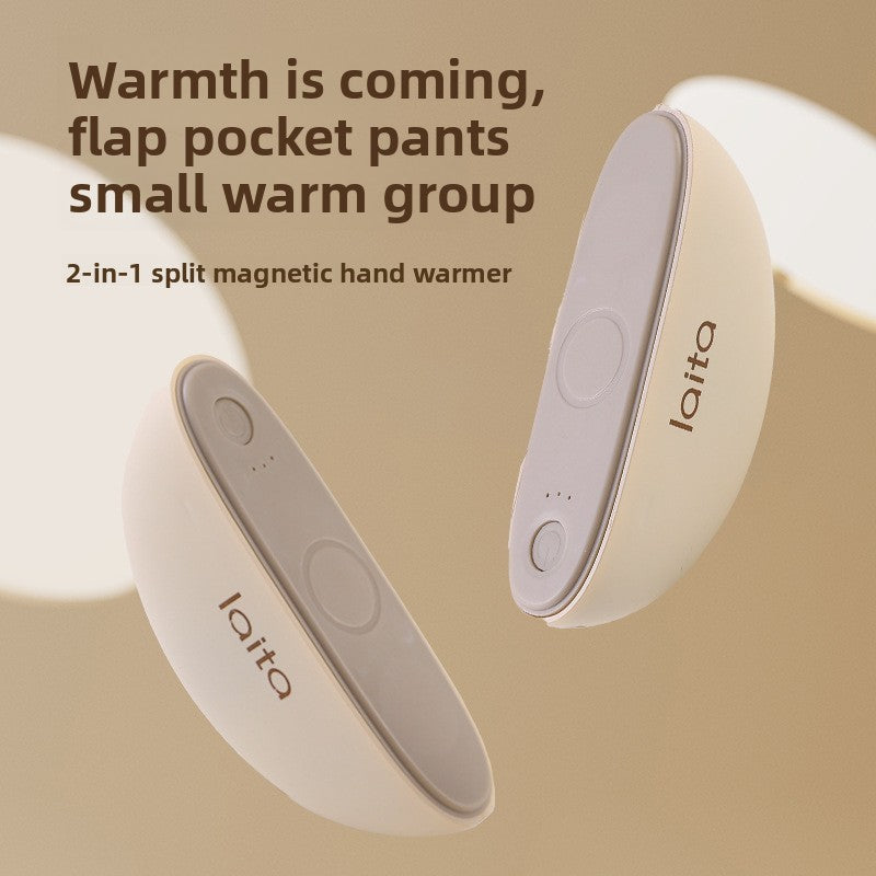 Magnetic USB Hand Warmer with Charging Function