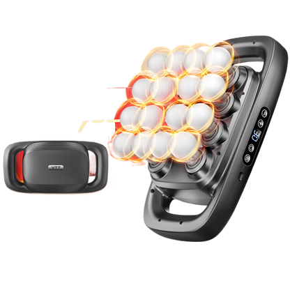 Fascia gun with multiple heads for back and waist relaxation