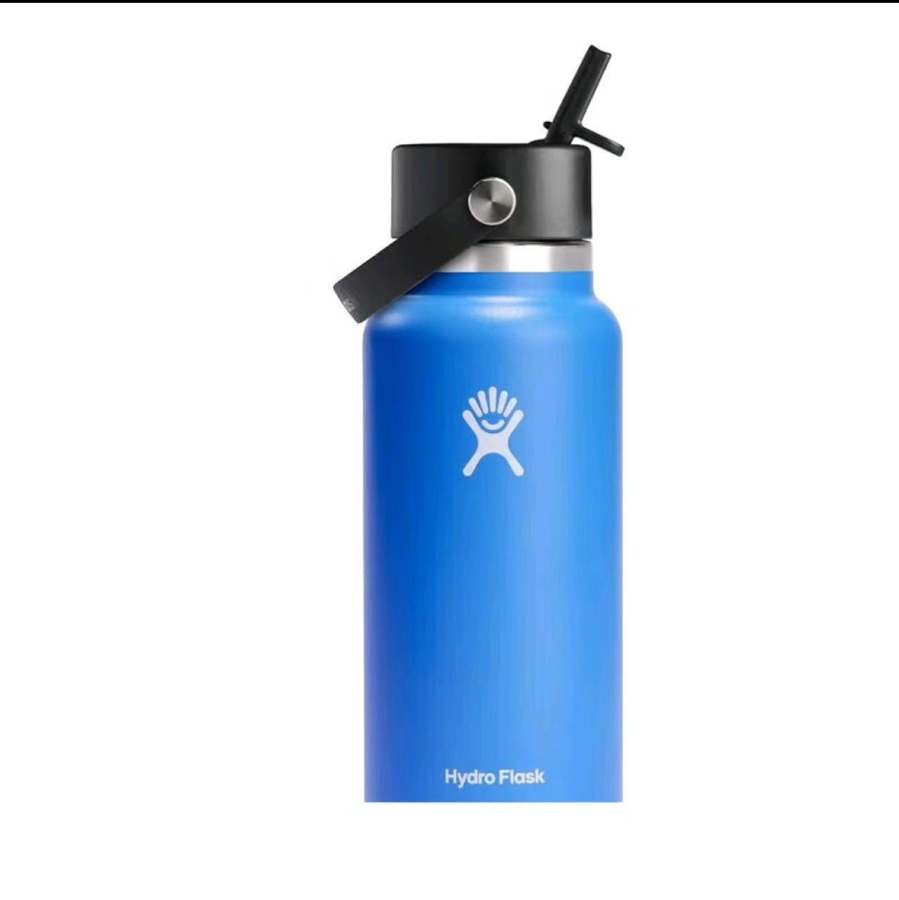 Portable Stainless Steel Thermos with Handle and Straw