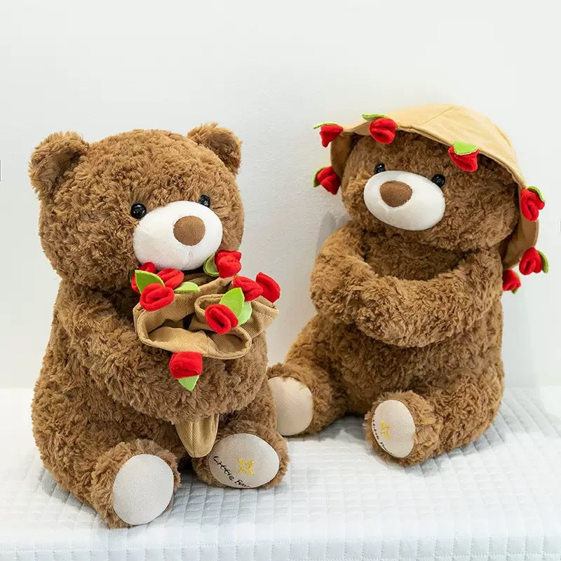 Rose Bear Plush Toy