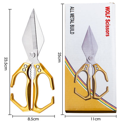 A large pair of scissors specially designed for bone cutting