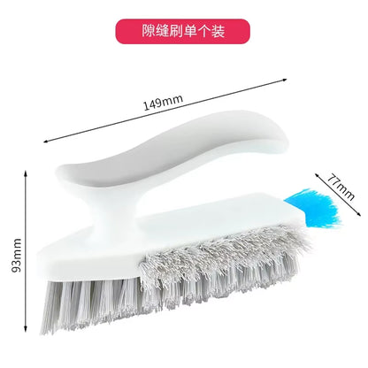 Floor Scrub Brush 2 in 1 Cleaning Brush Long Handle Removable Wiper Magic Broom Brush Squeegee Tile Kitchen Cleaning Tools