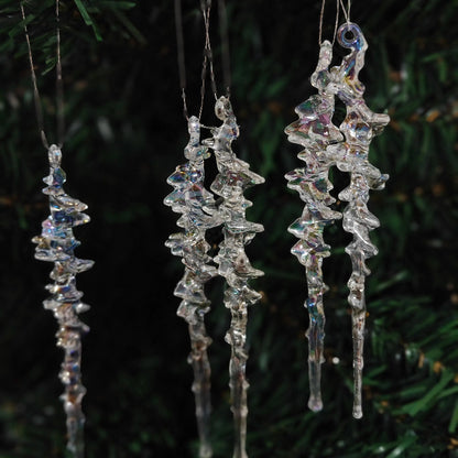 Transparent Ice Christmas Tree Pendants