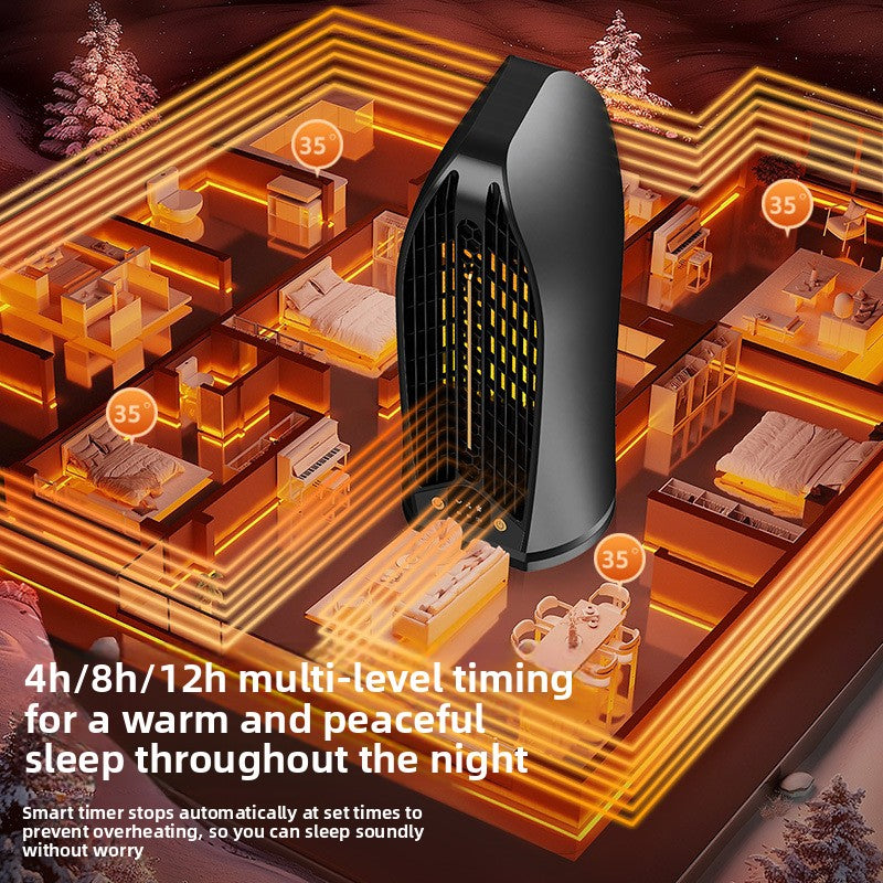 Silent portable household energy-saving heater