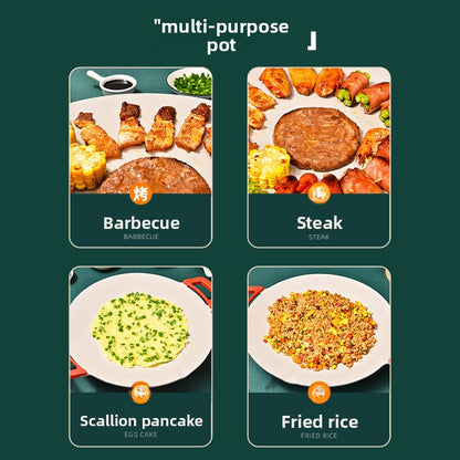 Multifunctional electric baking pan